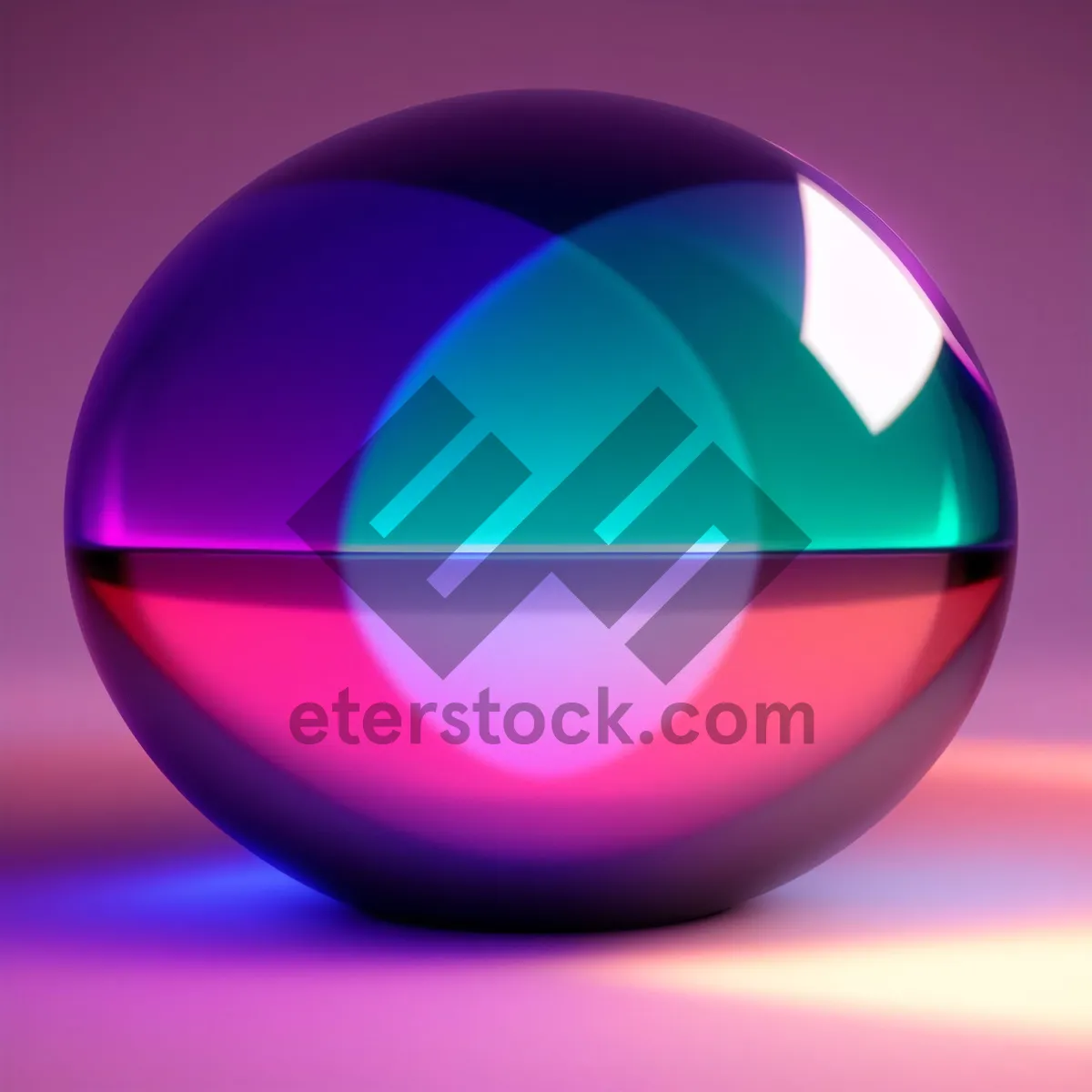Picture of Colorful Glass Button Set: Shiny Sphere Icons