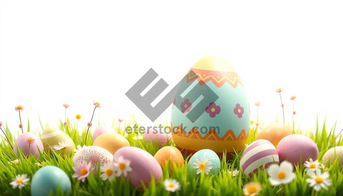 Picture of Colorful Easter Egg Decoration