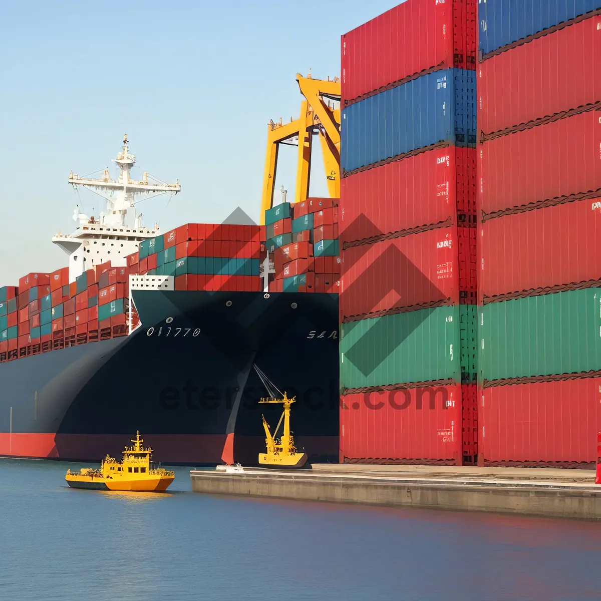 Picture of Container Ship at Port: Efficient Maritime Transport Solution