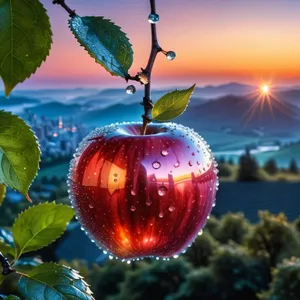 Juicy Ripe Red Winter Apple Decorations