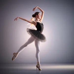 Graceful Ballet Pose: Elegant Dancer in Motion