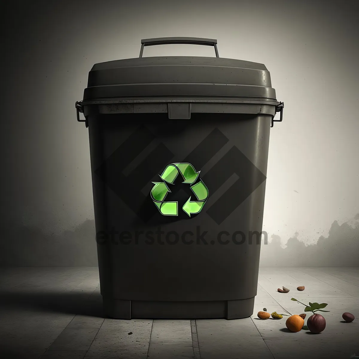 Picture of Container bin for proper garbage disposal.