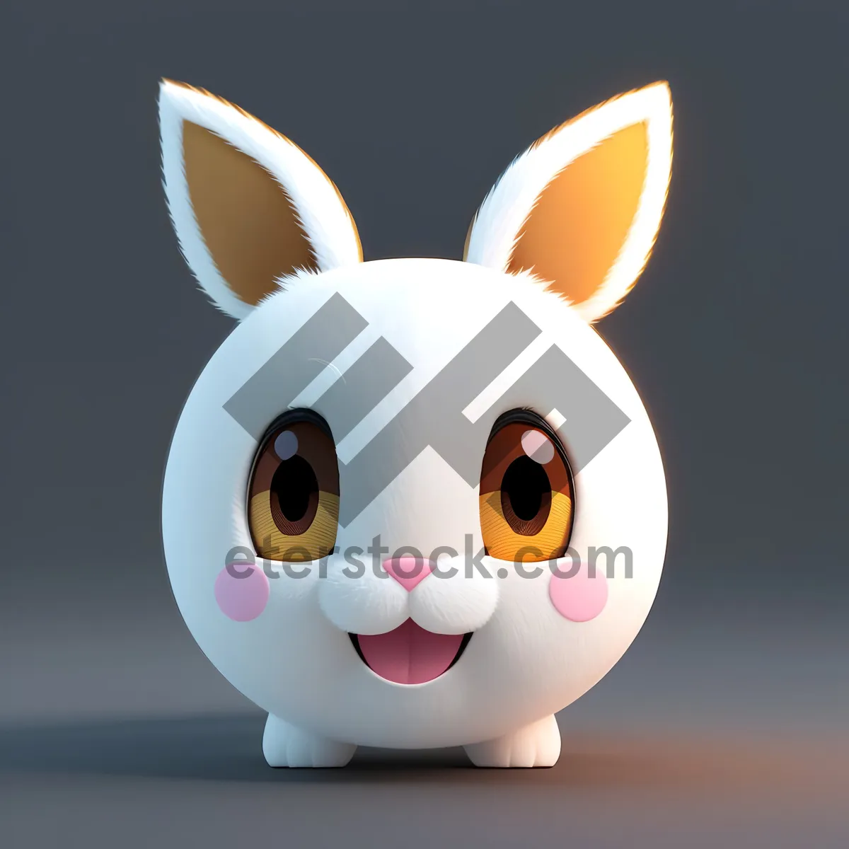 Picture of Adorable Piggy Bank Bunny: Saving for the Future