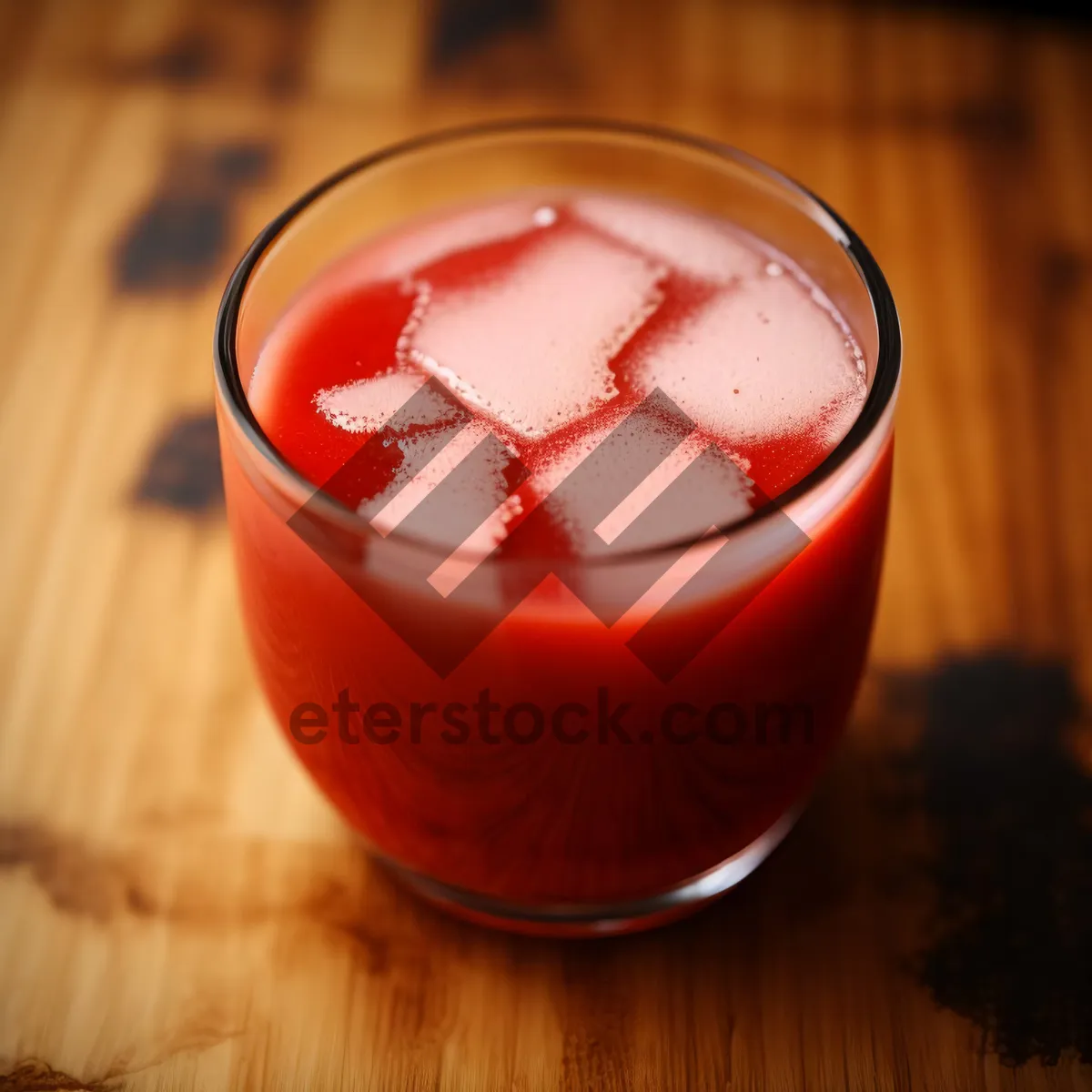 Picture of Delicious Fruit Punch in a Glass with Ice