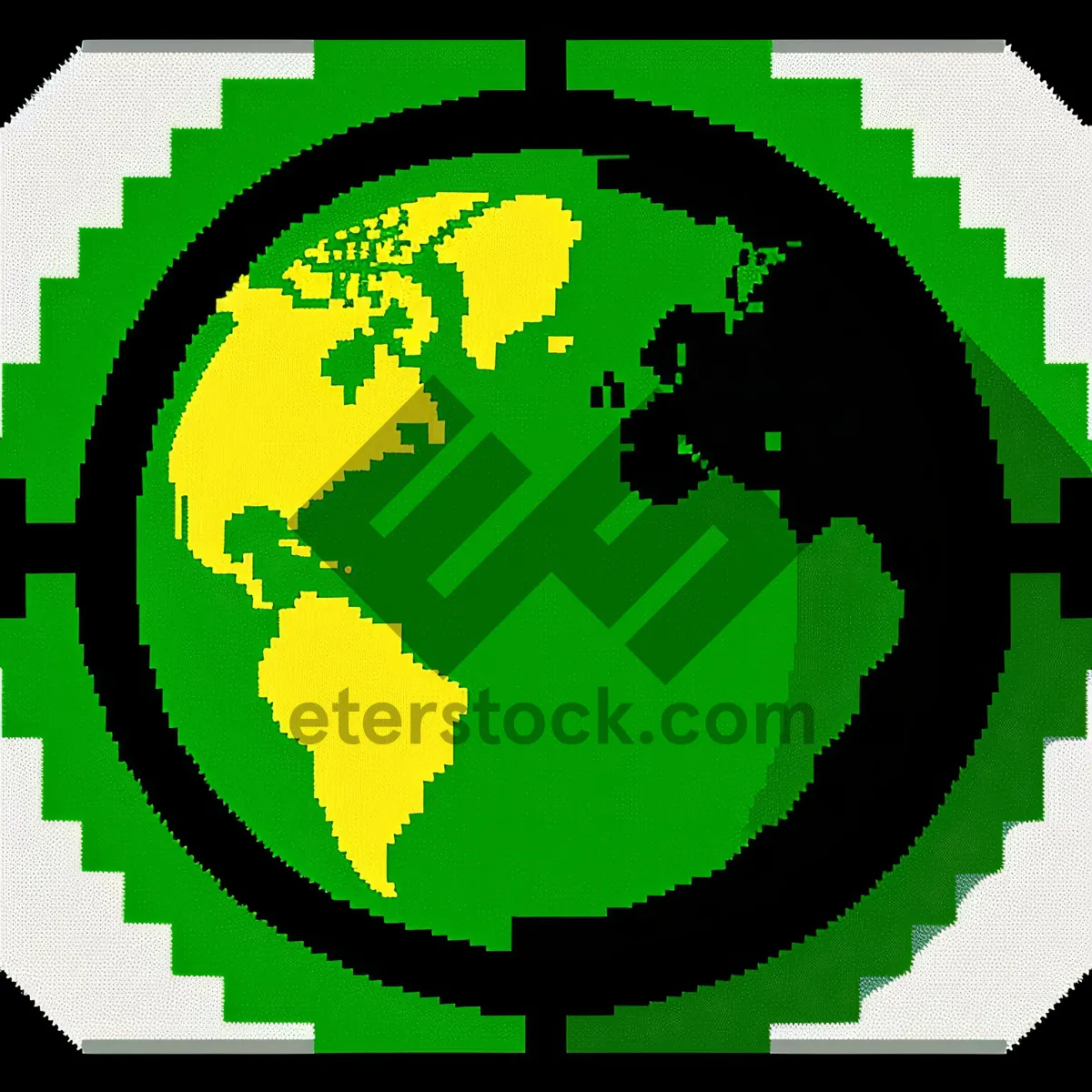 Picture of World Map Graphic Illustration: Atlas Symbol Silhouette Design