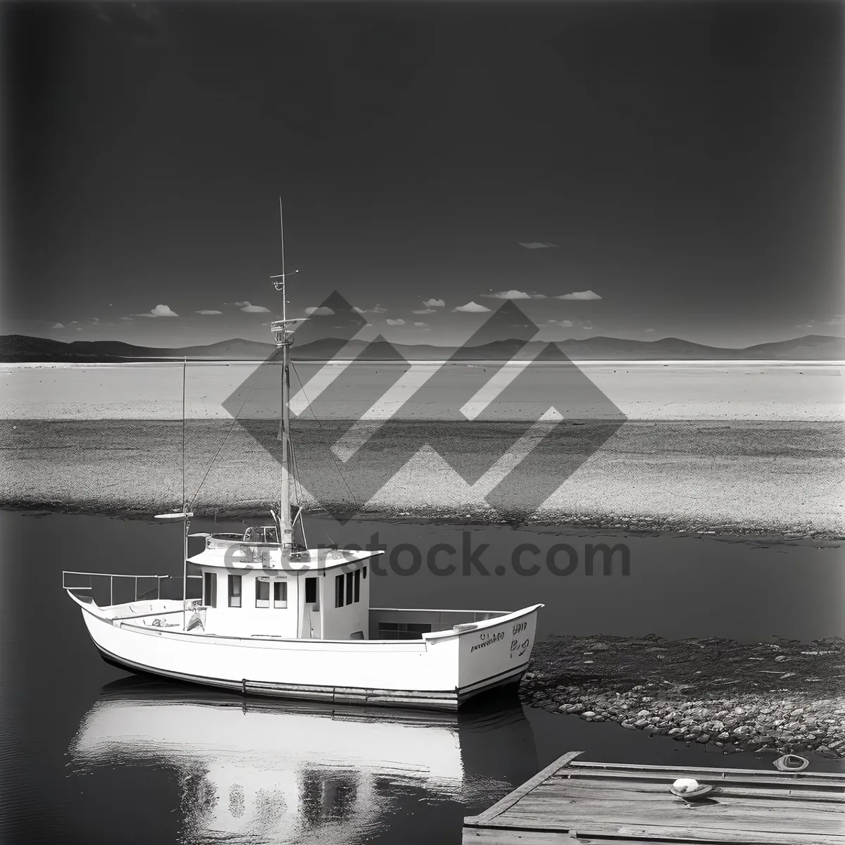 Picture of Serene Sunset over Marina and Boats on the Water