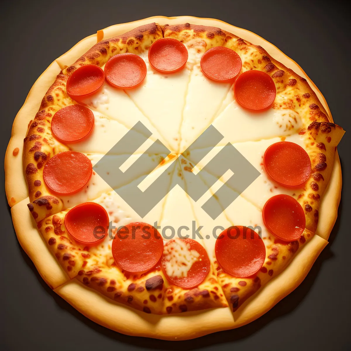 Picture of Delicious Pizza Slice with Gourmet Toppings