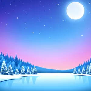 Winter Wonderland Greeting Card - Festive Caribou amidst Sparkling Snowflakes