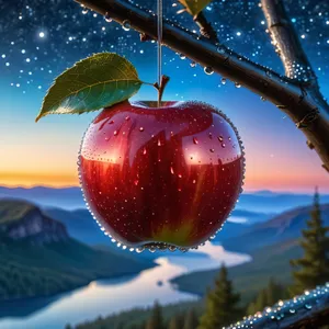Healthy and delicious fruit assortment including cherries and apples.