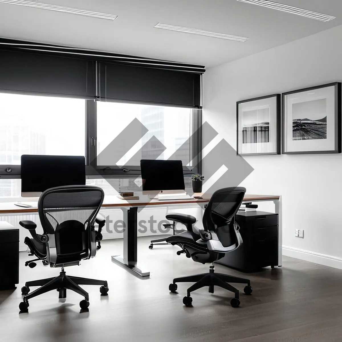 Picture of Modern office interior design with luxury furniture and lamp