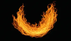 Fiery Hot Blaze of Energy and Light