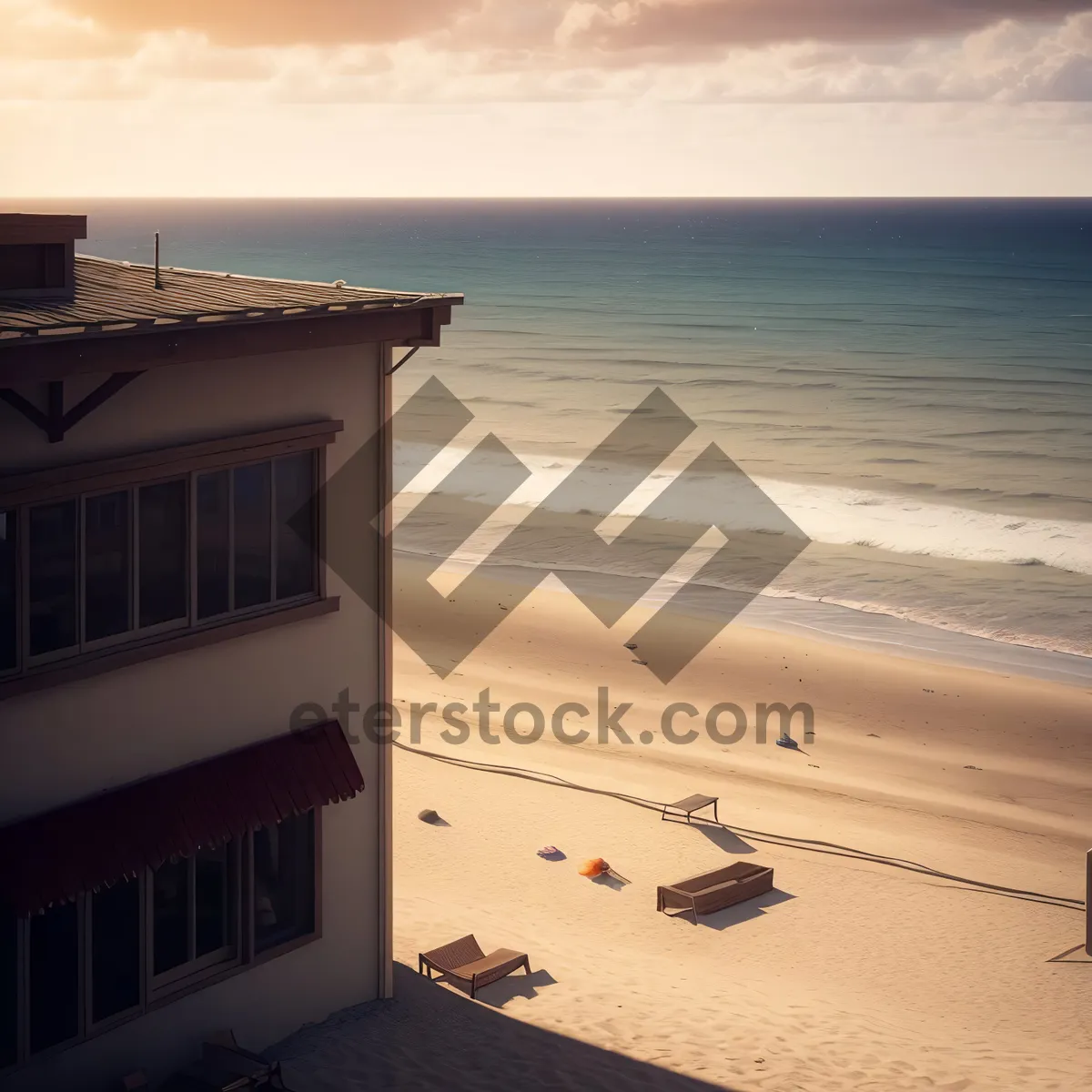 Picture of Tranquil Caribbean Beachscape with Tropical Blue Waters