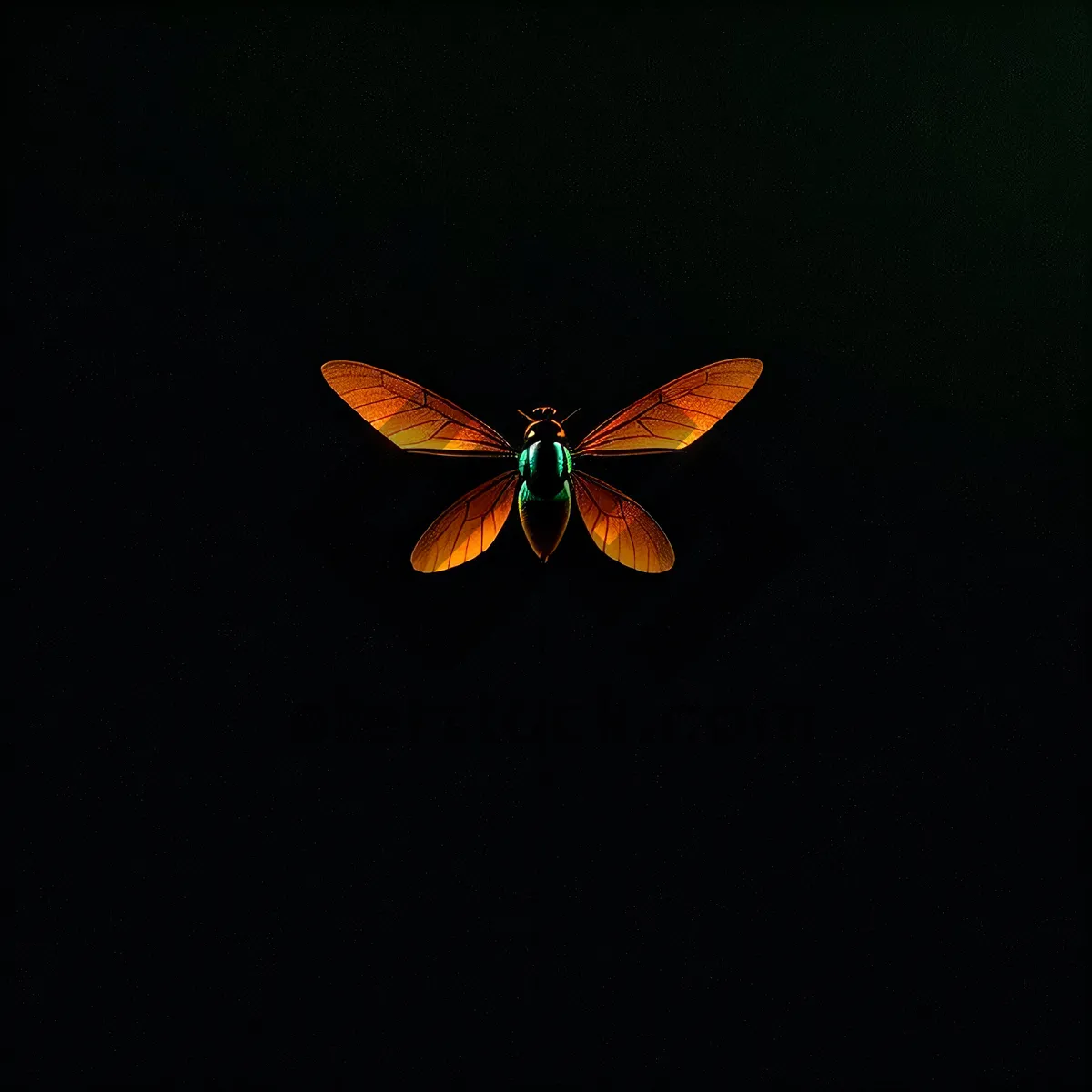 Picture of Scarlet Pimpernel: Herbaceous Blooms Attract Butterfly