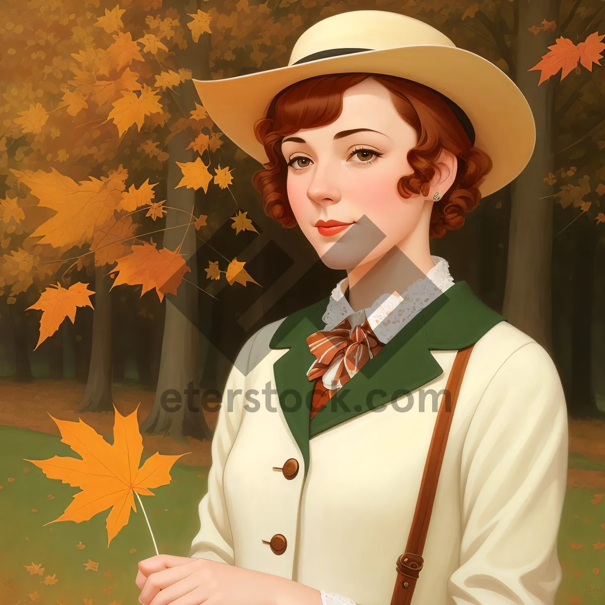 Picture of Smiling Medical Professional in Attractive Headdress