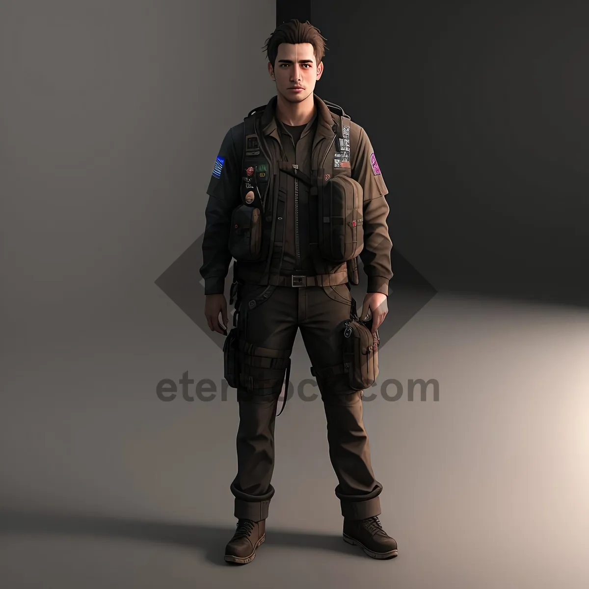 Picture of Military-style jacket for fashion-forward men.