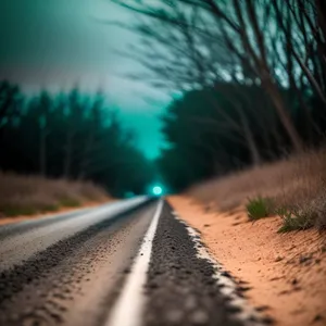 Scenic Country Highway with Endless Skyline