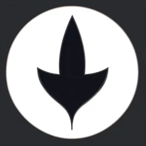 Round Black Shiny Graphic Art Button