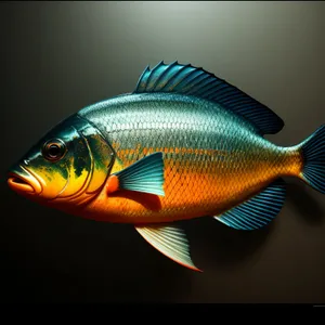 Lively Goldfish Swimming in Aquarium