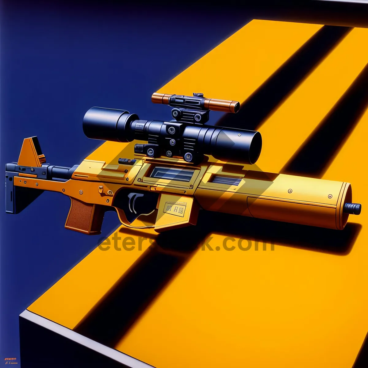 Picture of Military Assault Rifle with Optics