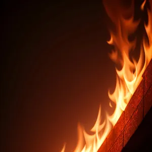 Fiery Illumination: A Blaze of Warmth