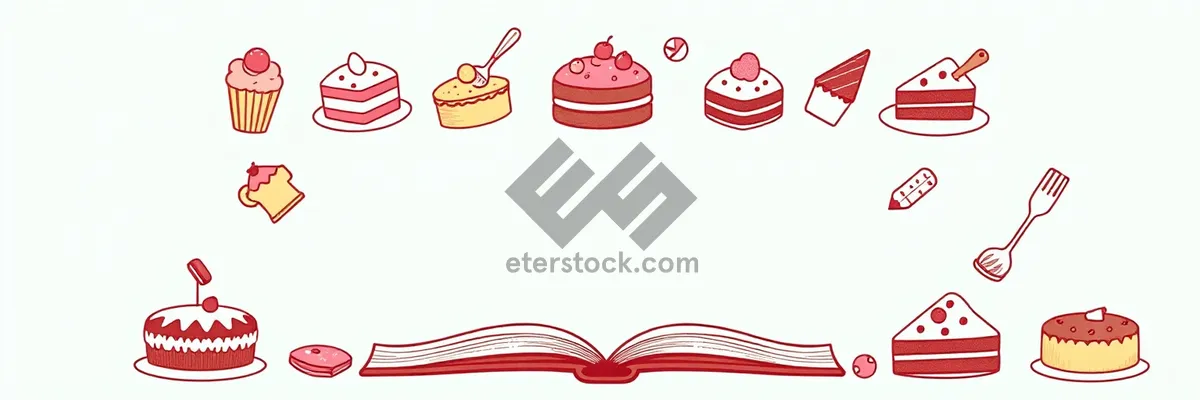 Picture of Graphic Design Icon Set for Decorative Cards