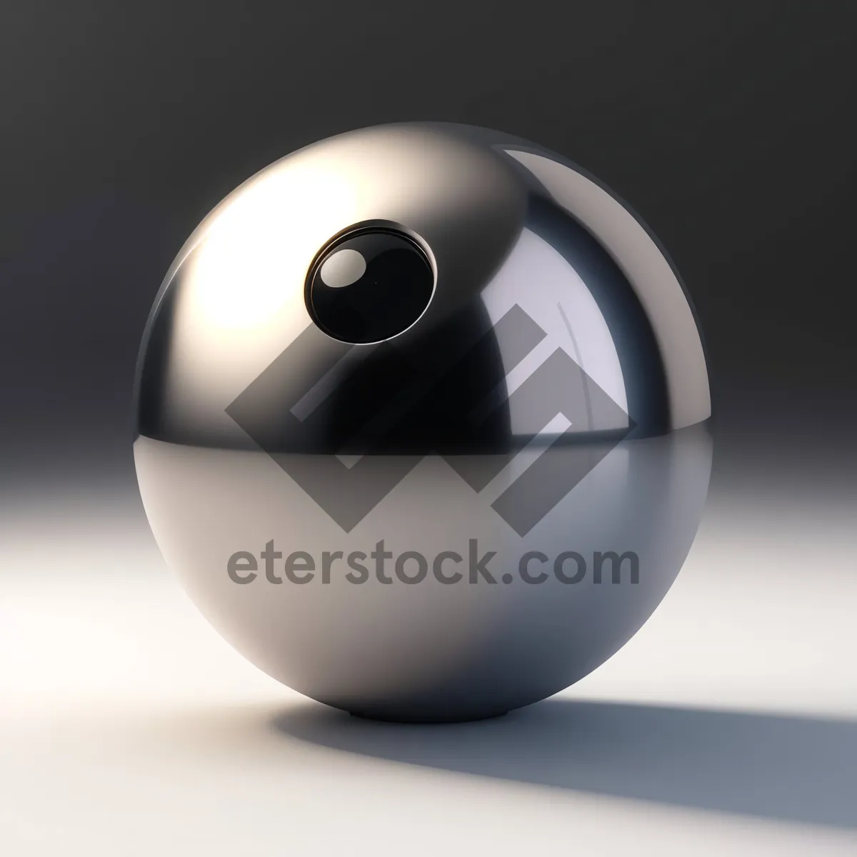 Picture of Satellite Symbol in 3D Glass Sphere