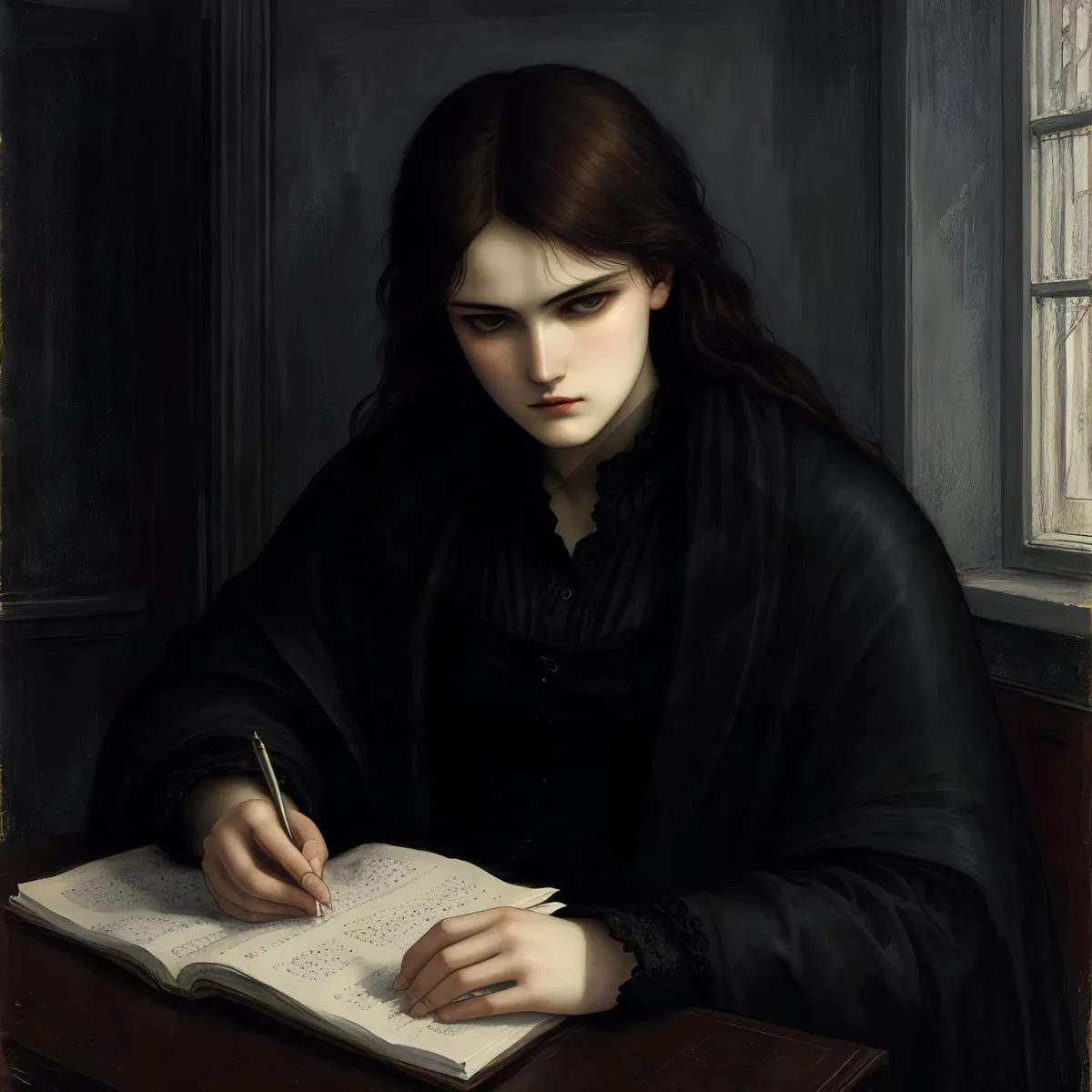 Picture of Professional businesswoman working on laptop at home office.