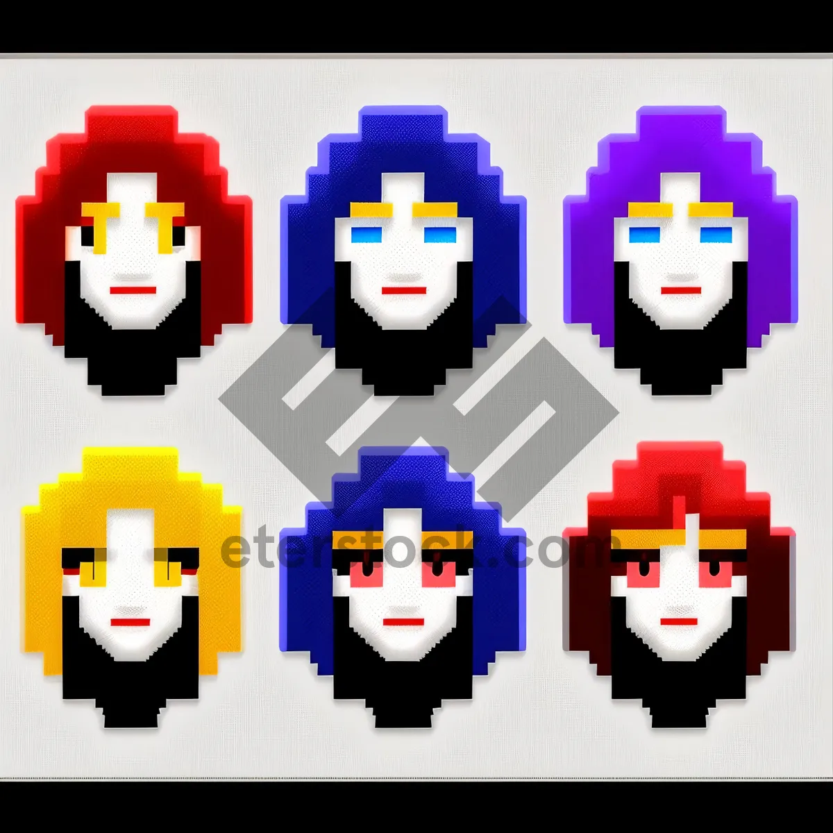 Picture of Playful Toy Icon Set for Web Design