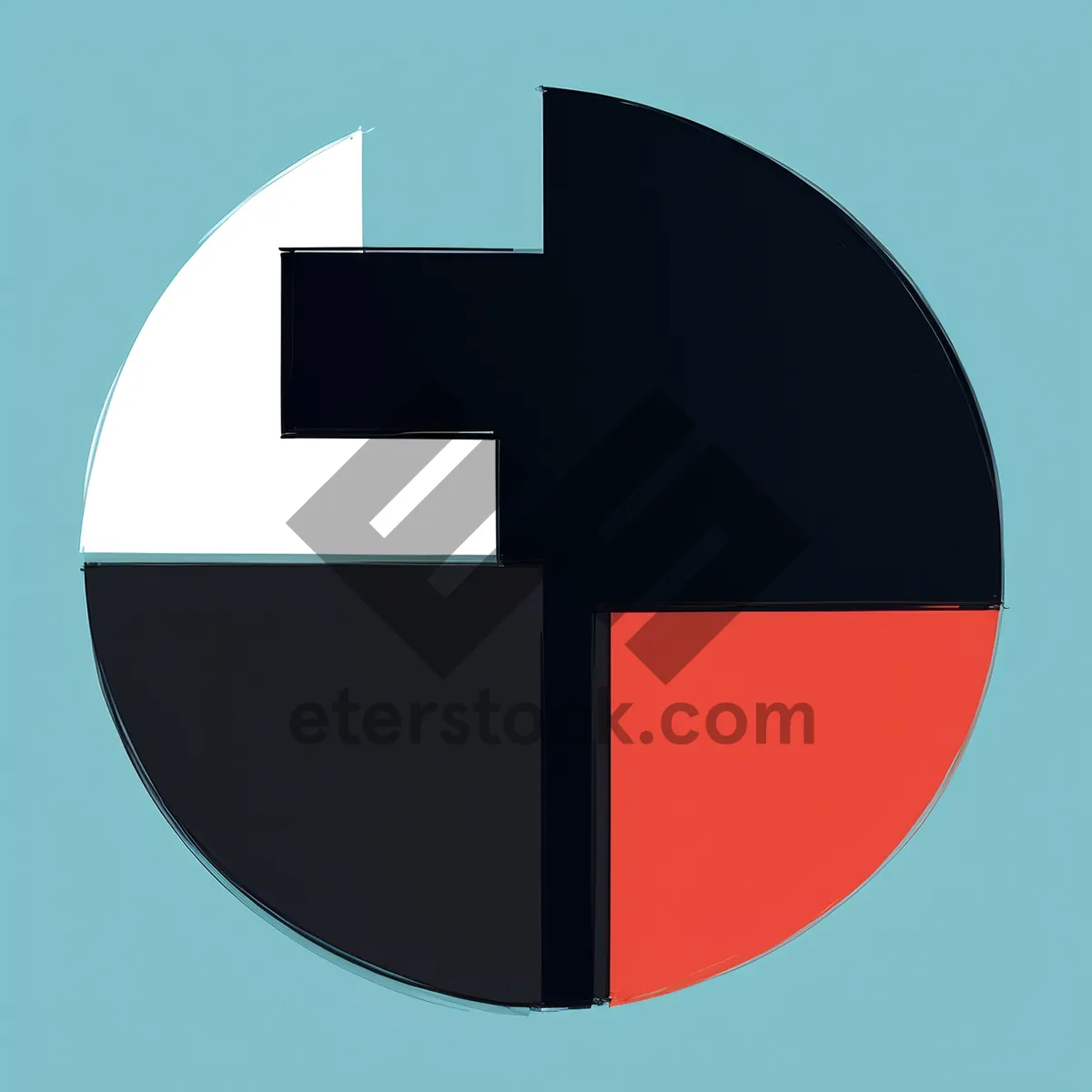 Picture of Web Symbol Button: 3D Round Glossy Flag