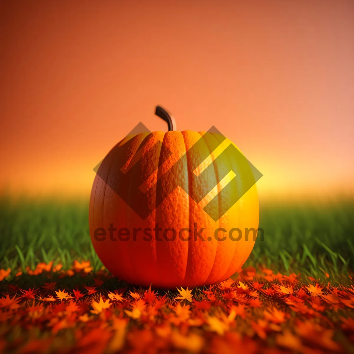 Picture of Fall Harvest: Seasonal Pumpkin Decorations for Thanksgiving