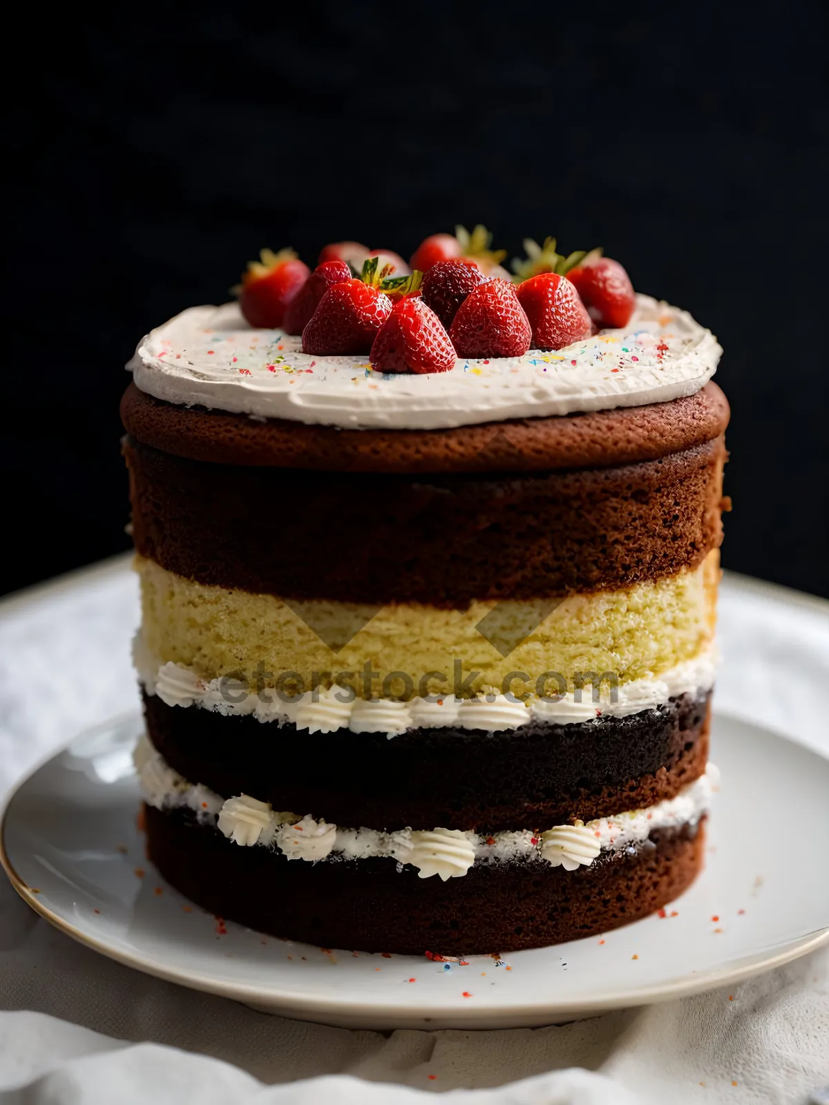 Picture of Delicious Berry Trifle with Fresh Fruit