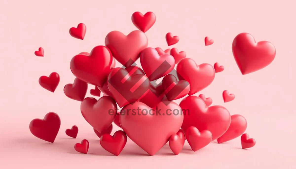 Picture of Pink Heart Symbol Icon Design for Valentine Special