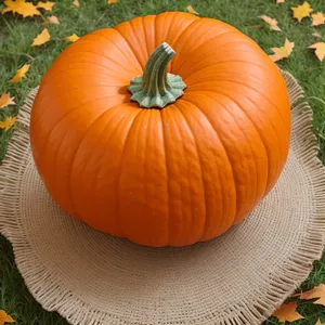 Colorful Autumn Harvest of Pumpkins and Squash