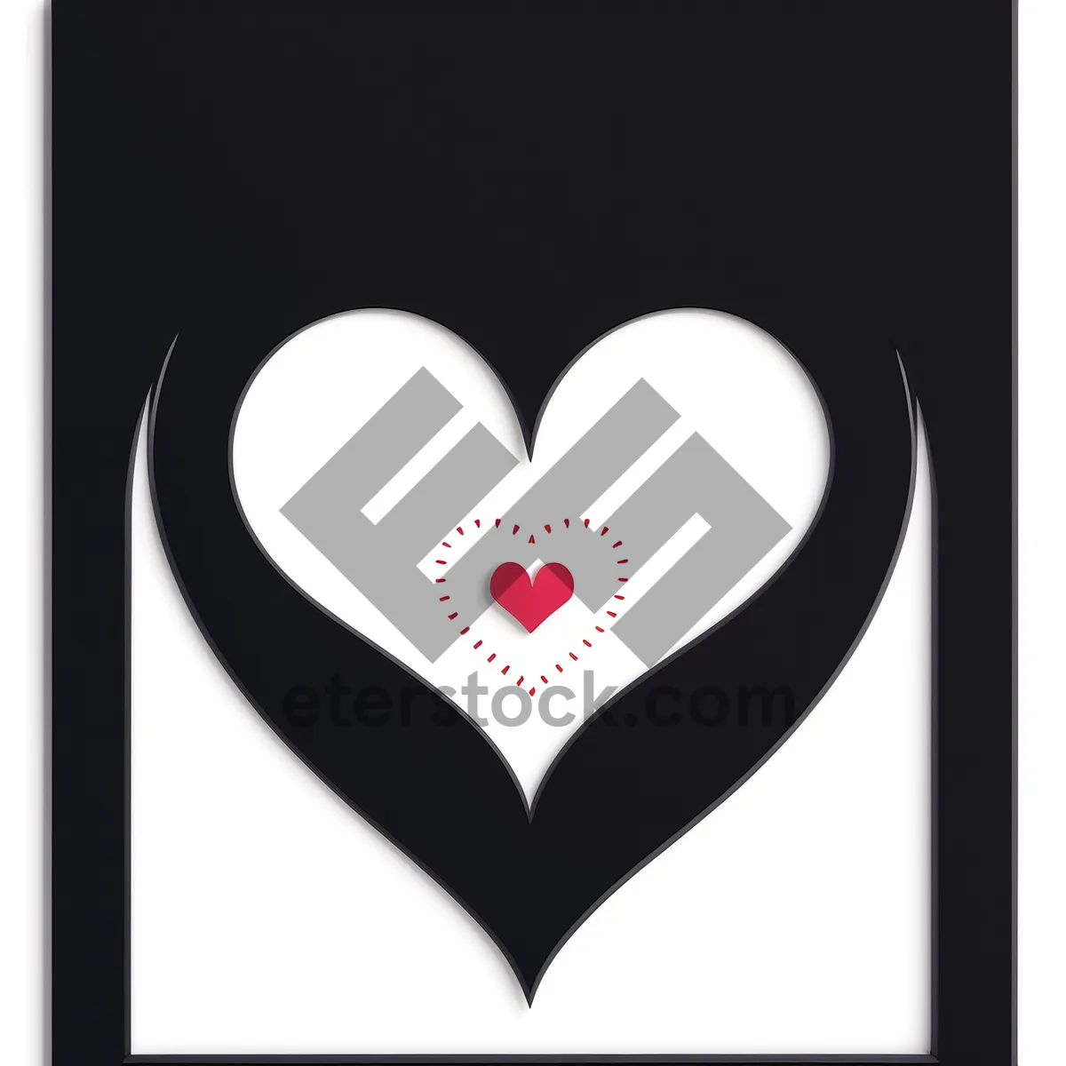 Picture of Love Icon - Heart Symbol Graphic for Valentine's Day