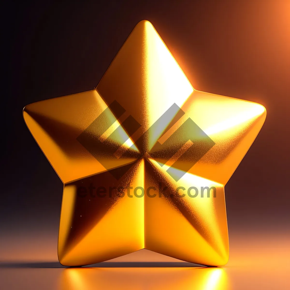 Picture of 3D Pyramid Symbol with Five-Spot Blaze - Graphic