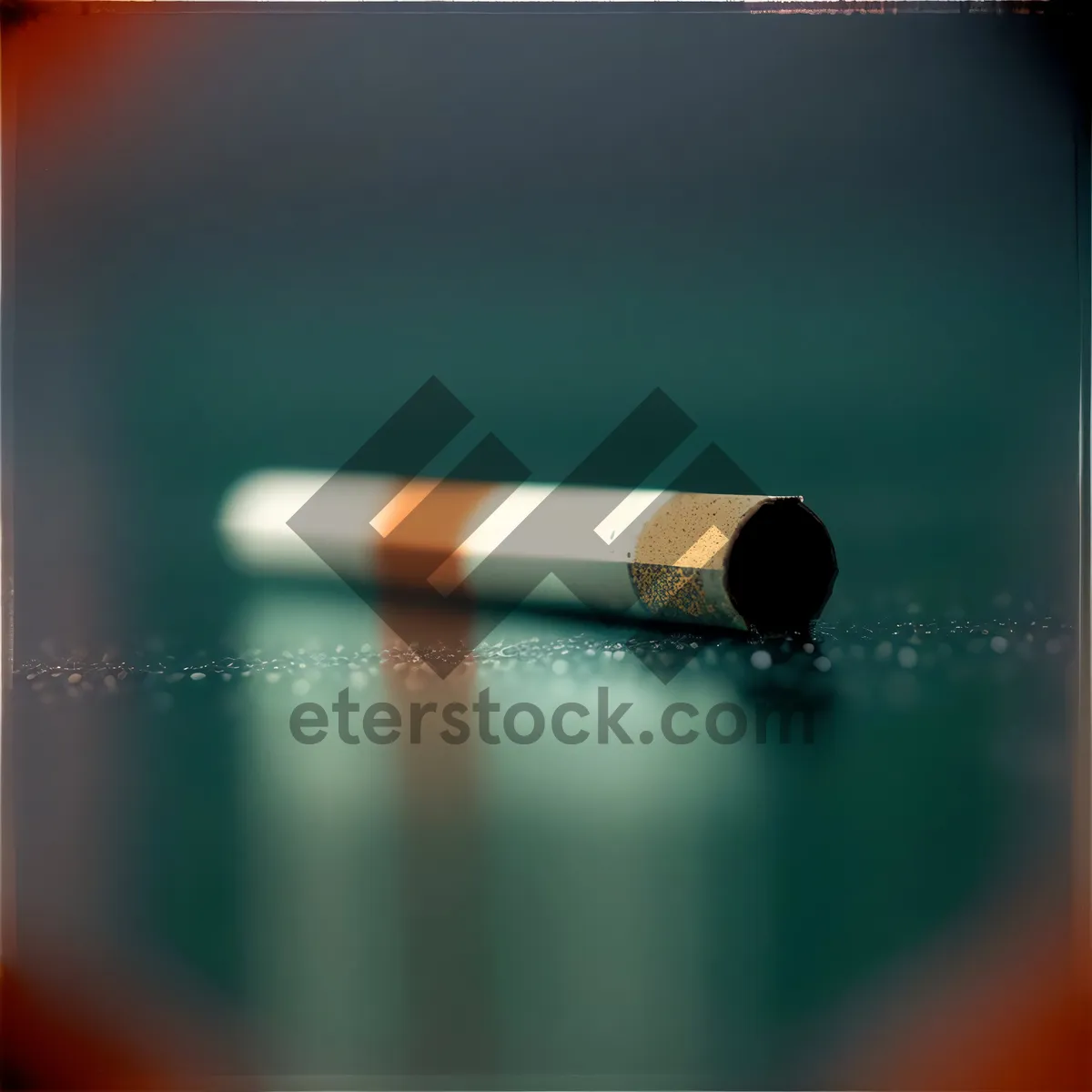 Picture of Pencil with Eraser on Matchstick - Close-up