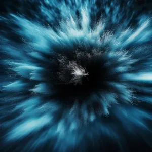 Starburst Night Sky Digital Art Wallpaper Explosion