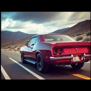 Fast and Furious: Luxury Coupe on the Open Road