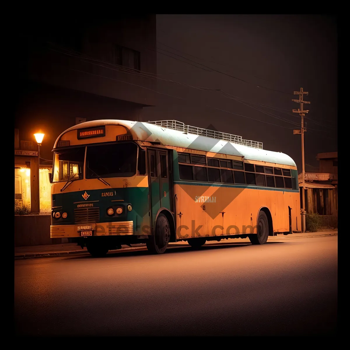 Picture of Urban Public Transport: Trolleybus on City Street