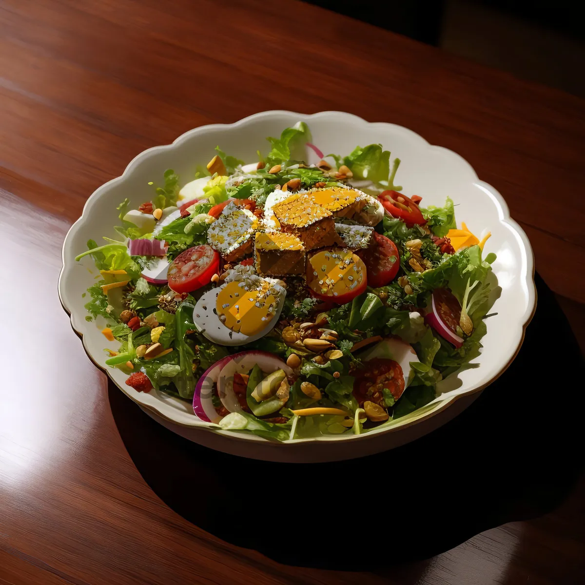 Picture of Healthy Gourmet Vegetable Salad with Fresh Ingredients