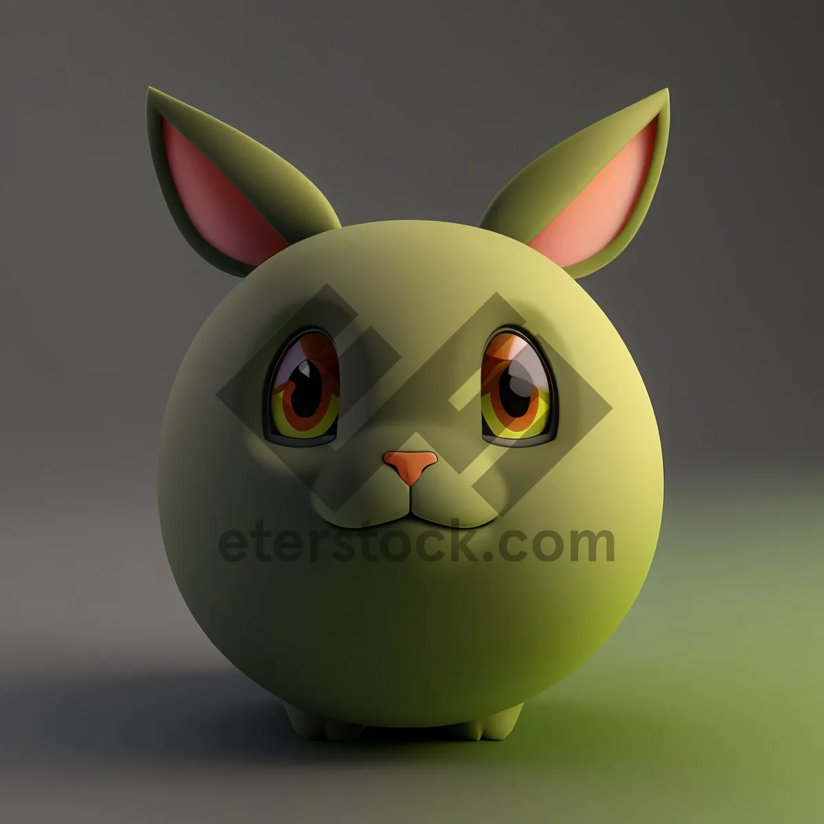 Picture of 3D Cartoon Bunny Piggy Bank with Money