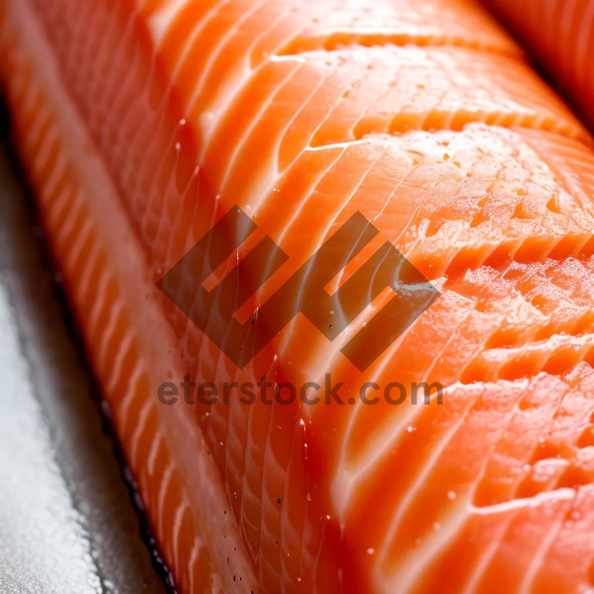 Picture of Fresh Citrus Mandarin Slice with Raw Salmon