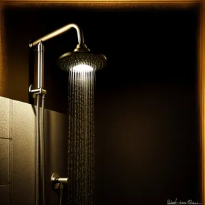 1. "Device with bright metal casing"
2. "Sleek, flameless lighter"
3. "Professional-grade microphone"
4. "Refreshing shower with modern design"
5. "Elegant metal sconce lighting fixture