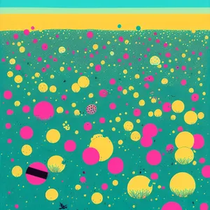 Colorful Polka Dot Pattern for Bright Graphic Design