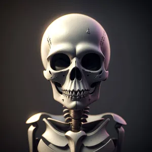 Pirate Skull Sculpture: Spooky, Scary Anatomy of Fear