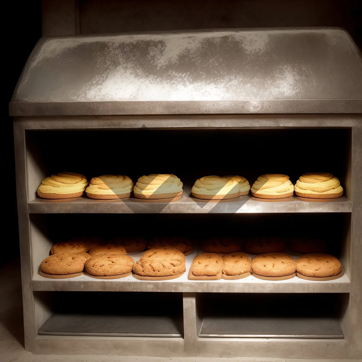 Picture of Bakery's Freshly Baked Delicacies on Display