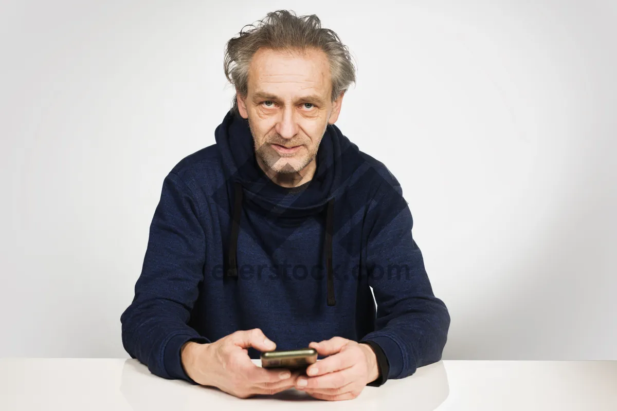 Picture of Happy professional businessman in modern office