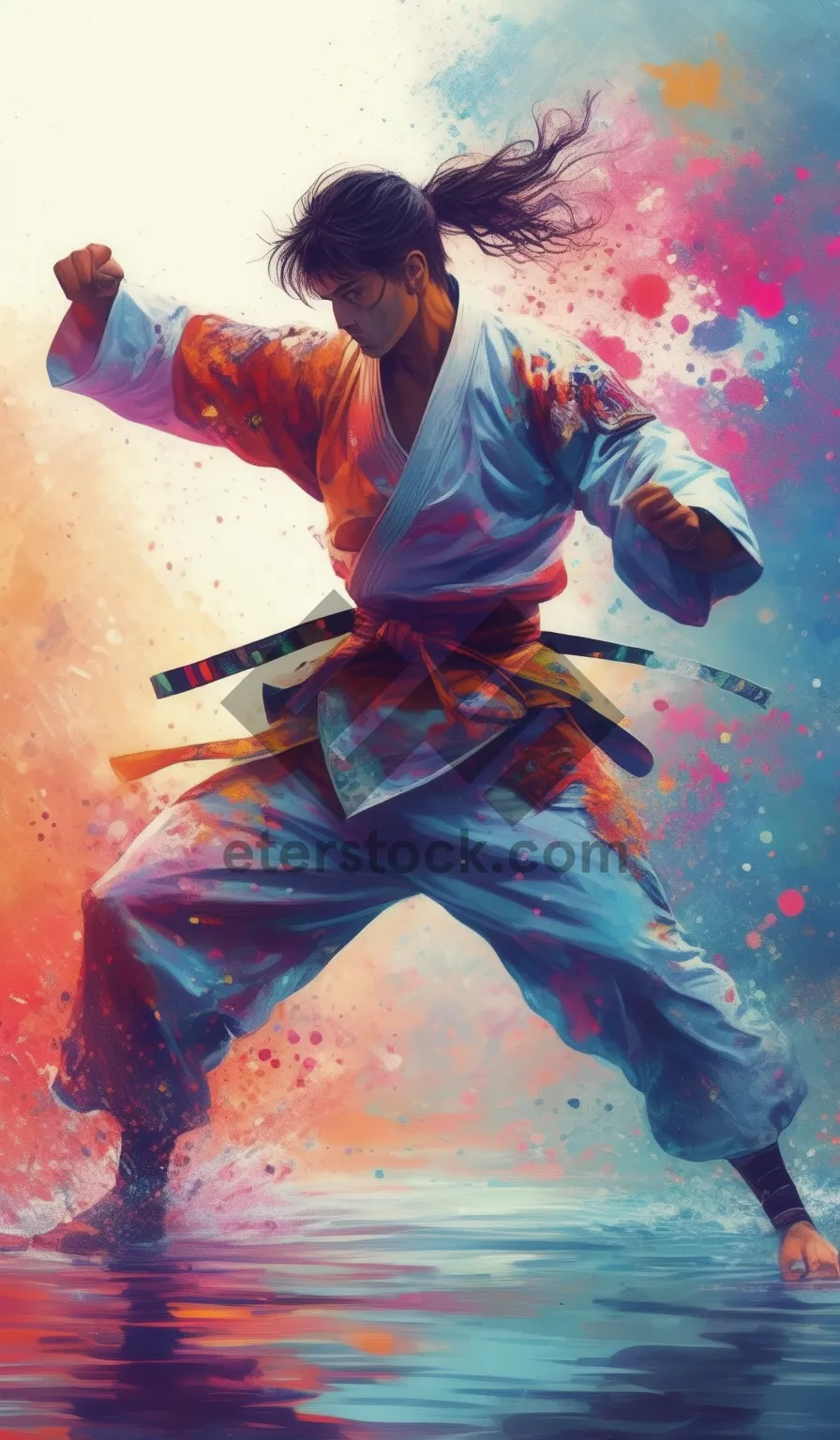 Picture of Artistic Graffito Dance Decoration Comic Book Print Media Illustration.