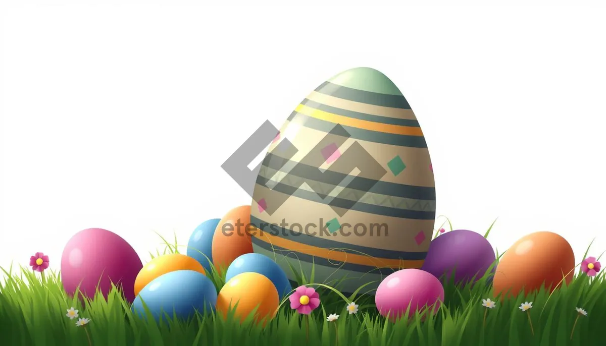 Picture of Colorful Easter Egg Icon Design