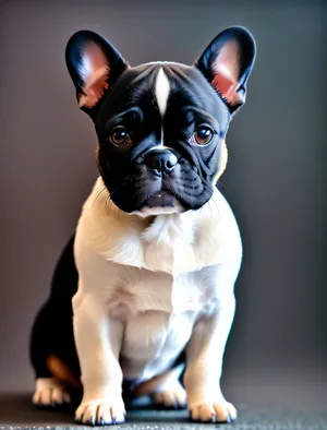 Bulldog Boxer - Cute Wrinkly Canine Portrait